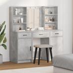 vidaXL 3-delige Kaptafel Set Beton Grijs Geengineerd Hout, Huis en Inrichting, Verzenden, Nieuw