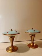 Lampe de table (2) - Bakélite - Art déco - abat-jour