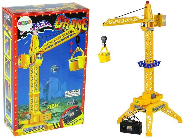Bestuurbare hijskraan - 18x38x60 cm - met afstandbediening, Kinderen en Baby's, Speelgoed |Speelgoedvoertuigen, Nieuw, Ophalen of Verzenden