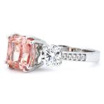 Anneau de mariage - 14 carats Or blanc - 4.40ct. tw. Rose