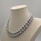 Halsketting Zilver Parel - Akoya double 8-9mm 19in, Nieuw