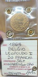 België. Leopold II. 20 Francs 1865 #BlackFriday&CyberMonday, Postzegels en Munten