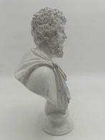 sculptuur, Antonino Pio - 30 cm - marmerstof, Antiek en Kunst