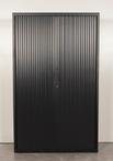 Schaffenburg roldeurkast, zwart, 198 x 120 cm, incl. 4 le...