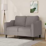 vidaXL Tweezitsbank 140 cm stof taupe, Huis en Inrichting, Zetels | Zetels, Verzenden, Nieuw