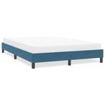 vidaXL Bedframe zonder matras 160x210 cm fluweel donkerblauw, Verzenden, Nieuw