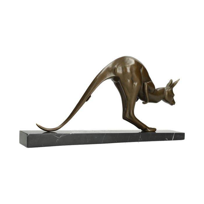 STB-ART - sculptuur, Kangaroo - 17 cm - Brons, Marmer, Antiek en Kunst, Curiosa en Brocante