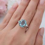 Zonder minimumprijs - Ring - 18 karaat Witgoud - 5.28ct. tw., Handtassen en Accessoires, Ringen, Nieuw