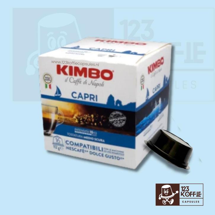 Kimbo Capri capsules Dolce Gusto 16 stuks – Aromatische, Electroménager, Accessoires de machine à café, Envoi