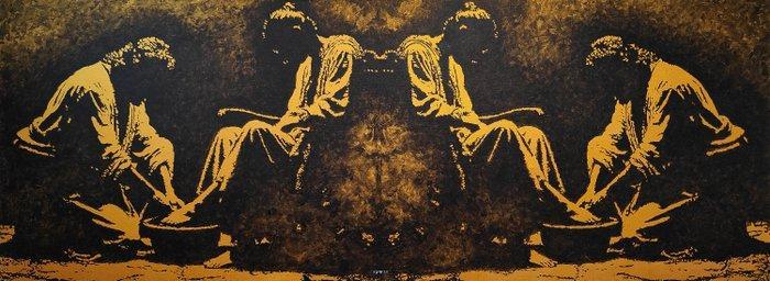 729PSF - JESÚS SIRVIENDO XXL, Antiek en Kunst, Kunst | Schilderijen | Modern