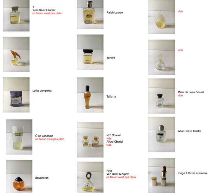 Parfumfles - Glas - Verzameling van ongeveer zestig, Antiek en Kunst, Antiek | Speelgoed