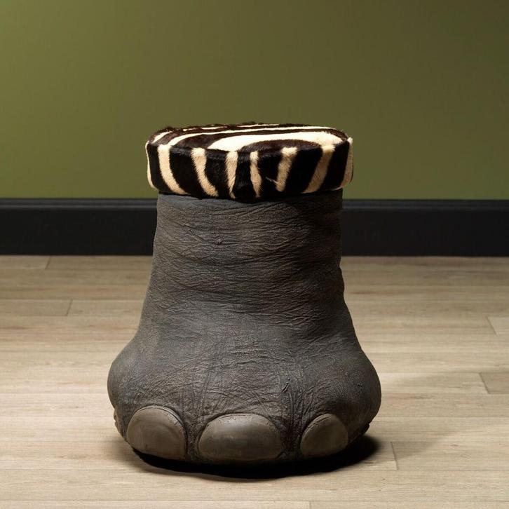Olifant Voorpoot Replica Taxidermie Opgezette Dieren By Max, Verzamelen, Dierenverzamelingen, Opgezet dier, Nieuw, Wild dier, Ophalen of Verzenden