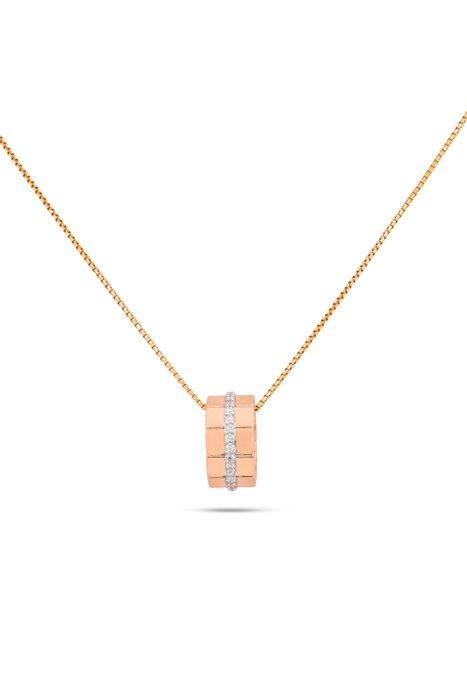 Pendentif - 18 carats Or rose - 0.12ct. tw. Diamant, Bijoux, Sacs & Beauté, Bijoux anciens