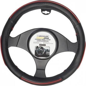 2dekans | Dunlop Stuurhoes - Universeel - Pu - Zwart/rood - beschikbaar voor biedingen