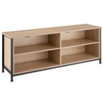 TV-meubel Navan 147x41x60,5cm - Industrieel licht hout, eike, Huis en Inrichting, Nieuw, Verzenden