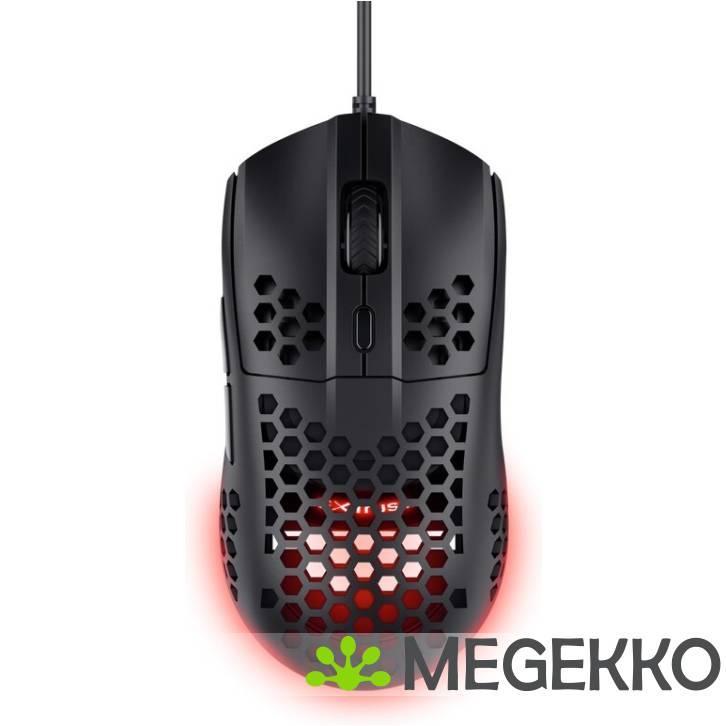 Trust GXT 928 Helox Zwarte Gaming Muis, Computers en Software, Overige Computers en Software, Nieuw, Verzenden