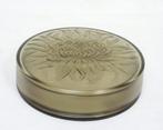 Verlys - Doos - Geperst rookglas - Art Deco Bonbonnière, Antiek en Kunst, Antiek | Glaswerk en Kristal