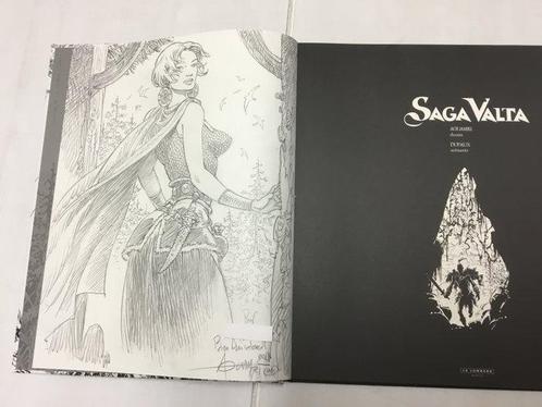 Saga Valta T1 + dédicace - Grand format N & B - C - 1 Album, Boeken, Stripverhalen