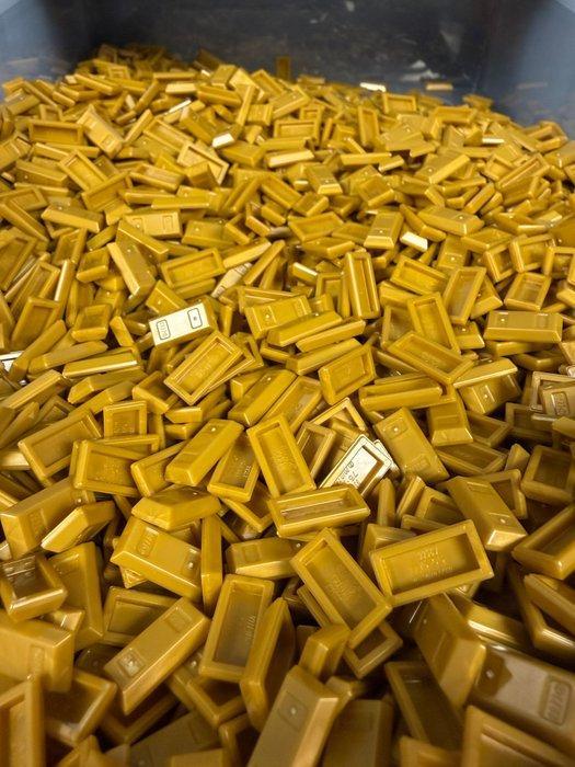 Lego Stenen - Lego 1x2 goudstaaf 500 stuks, Kinderen en Baby's, Speelgoed | Duplo en Lego