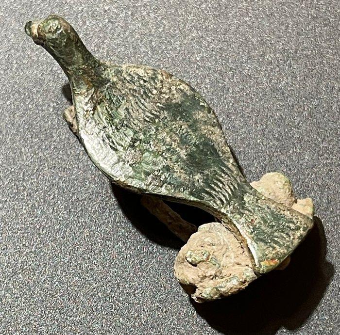 Romain antique Bronze Broche joliment ornée en fibule en, Antiek en Kunst, Antiek | Overige Antiek