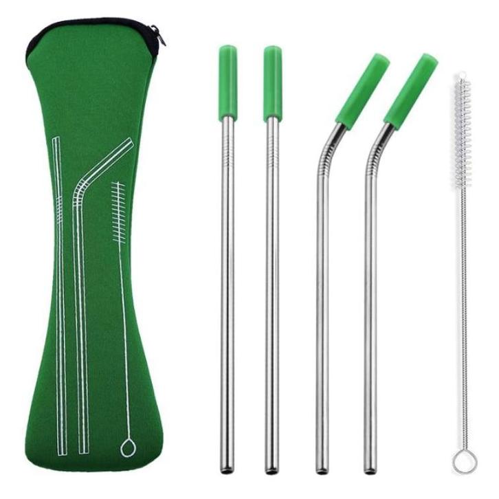 Fako Bijoux - RVS Rietjes - 4 Stuks - 2 x Recht & 2 x, Huis en Inrichting, Keuken | Bestek, Verzenden