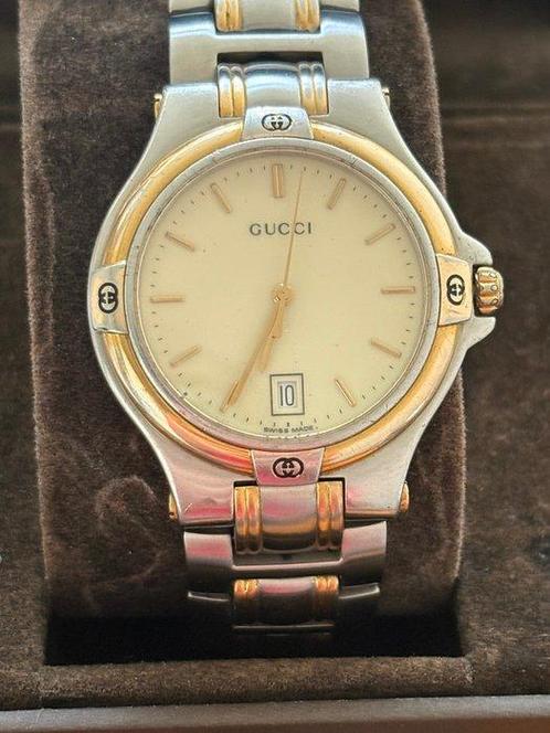 Gucci - Sans Prix de Réserve - GUCCI 9040M - Homme -, Handtassen en Accessoires, Horloges | Heren