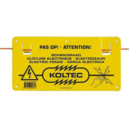 Koltec PAS OP SCHRIKDRAAD BORDJE (LOS), Dieren en Toebehoren, Overige Dieren-accessoires, Nieuw