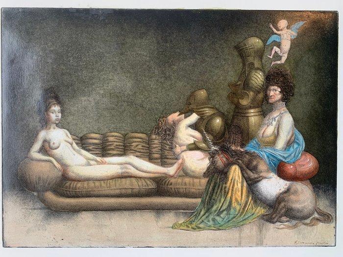 Riccardo Tommasi Ferroni (1934/2000 - Venere, Marte e Amore, Antiek en Kunst, Antiek | Overige Antiek