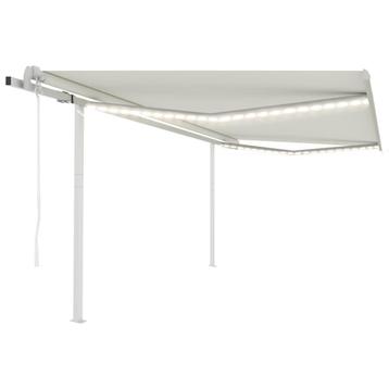 vidaXL Luifel automatisch met LED en windsensor 4,5x3 m, Verzenden