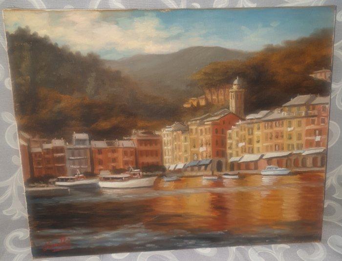 Romano Novelli (1928) - Portofino, Antiek en Kunst, Kunst | Schilderijen | Klassiek