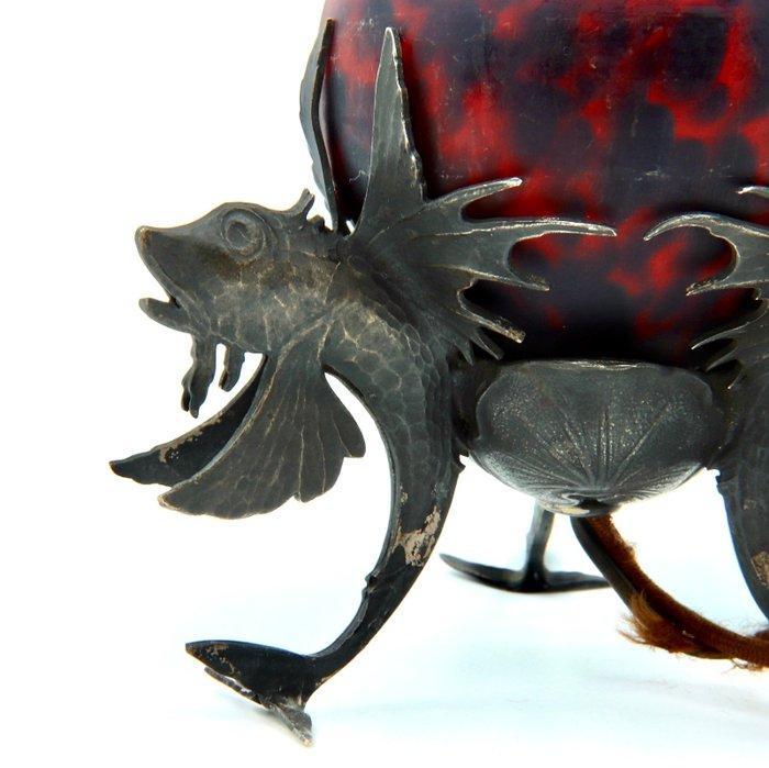 Lampe - Lampe de nuit Art Nouveau (vers 1910) – globe sur, Antiek en Kunst, Kunst | Designobjecten