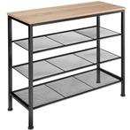 tectake Schoenenrek Newport 80,5x30,5x72,5cm - Industrieel l, Maison & Meubles, Verzenden