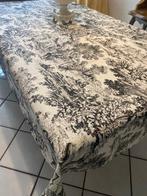 san Leucio - grote katoenen tafelkleed toile de Jouy wit met