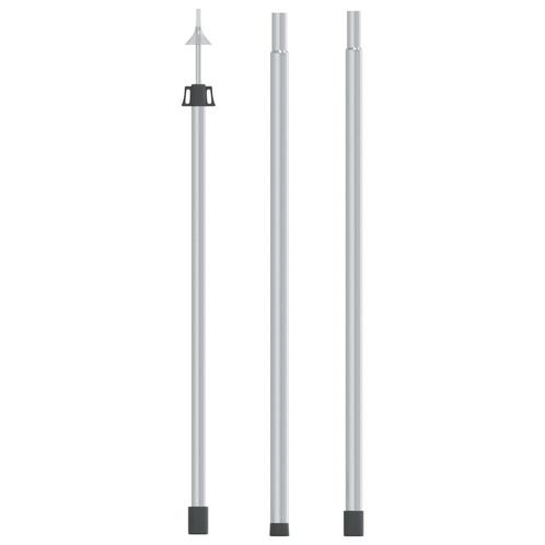 vidaXL Luifelstok telescopisch 102-260 cm aluminium, Caravans en Kamperen, Tentaccessoires, Nieuw, Verzenden