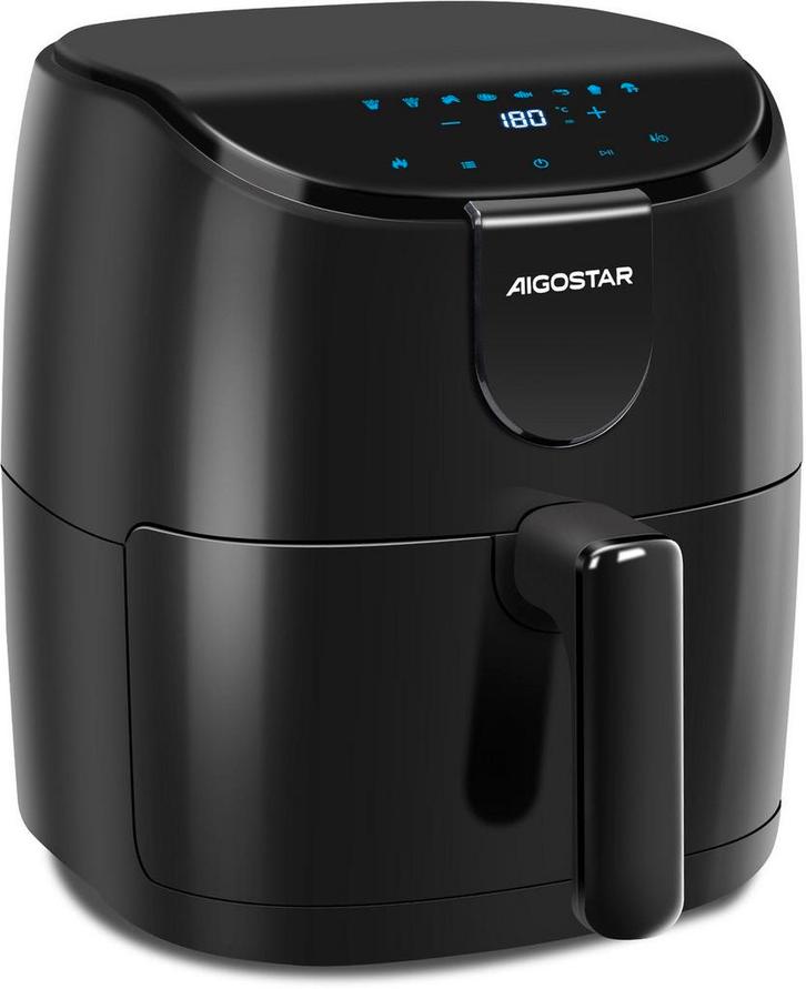 Airfryer - heteluchtfriteuse - 4L - 1500W - Zwart, Elektronische apparatuur, Airfryers, Nieuw, Verzenden