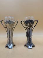 WMF - Vase (2) - Métal, argenté - Petits pots solifleur