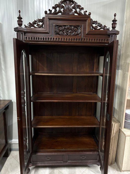 Vitrinekast - Walnoot, Antiquités & Art, Antiquités | Autres Antiquités