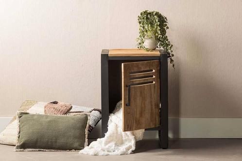 Nachtkastje Mangohout Tristan 45x66 cm, Huis en Inrichting, Slaapkamer | Nachtkastjes, Nieuw, Verzenden
