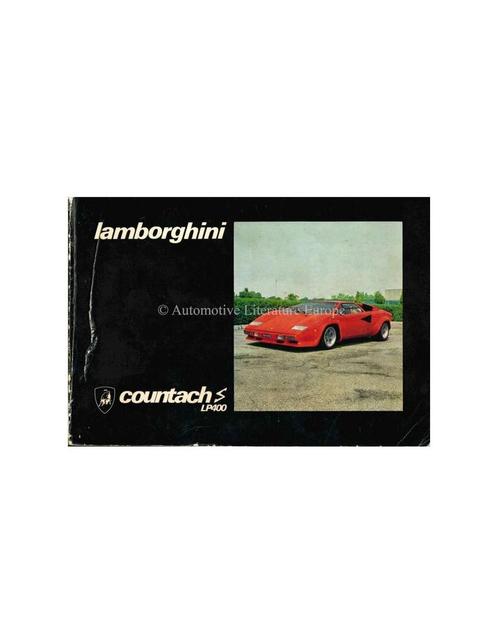 1978 LAMBORGHINI COUNTACH LP400 S INSTRUCTIEBOEKJE, Auto diversen, Handleidingen en Instructieboekjes, Ophalen of Verzenden