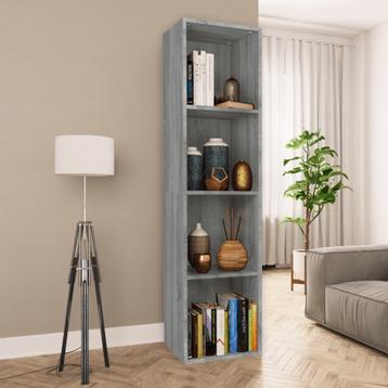 vidaXL Boekenkast / tv-meubel 36x30x143 cm grijs sonoma, Huis en Inrichting, Verzenden, Nieuw