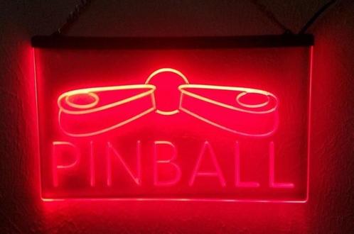 Pinball neon bord lamp LED cafe verlichting reclame lichtbak, Huis en Inrichting, Lampen | Overige, Nieuw, Verzenden
