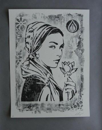 Shepard Fairey (OBEY) (1970) - Natural Springs - Stencil