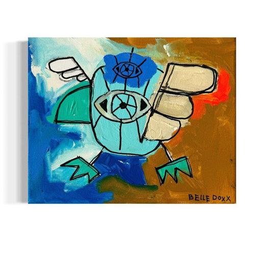 Belle Doxx - Little bird told me, Antiek en Kunst, Kunst | Schilderijen | Modern