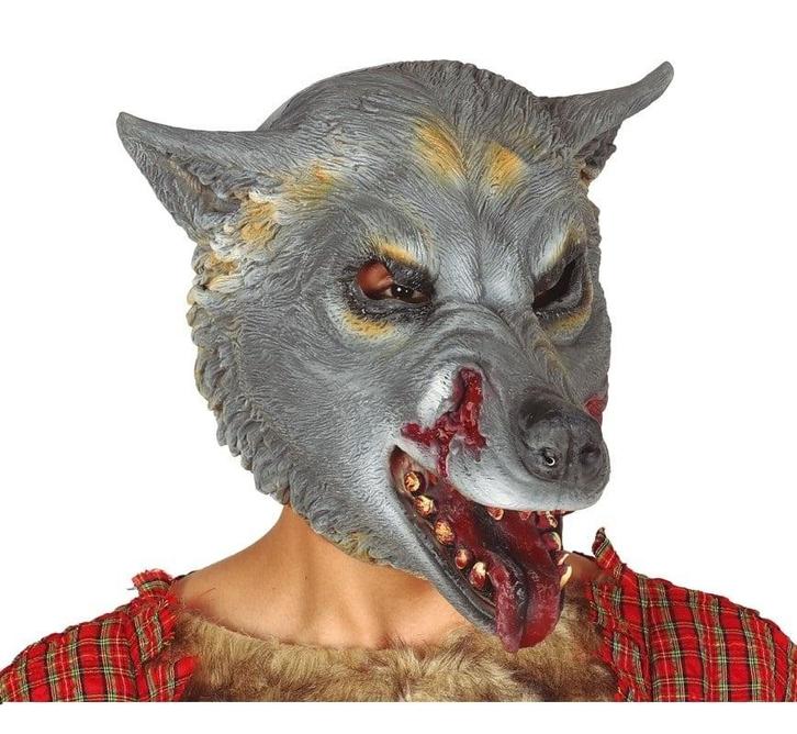 Halloween Masker Wolf, Hobby en Vrije tijd, Feestartikelen, Nieuw, Verzenden
