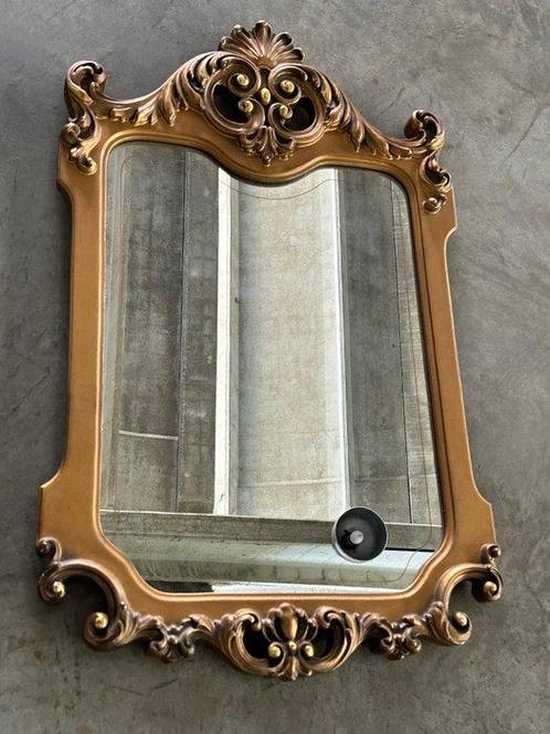 Miroir mural- florale - Noyer, Antiek en Kunst, Curiosa en Brocante