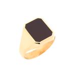 Gouden zegelring met carneool | Heren (vintage, heren ring), Gebruikt, Overige kleuren, 20 of groter, Heer
