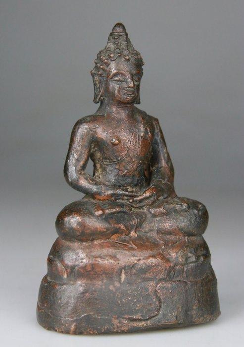 Statuetje van Boeddha Shakyamuni - Chinees - 18e eeuw -, Antiquités & Art, Antiquités | Autres Antiquités