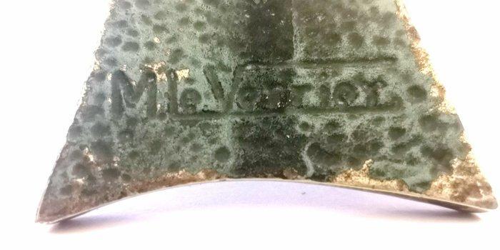 Crucifix - Max Le Verrier (1891-1973) Bronzen massif,, Antiek en Kunst, Kunst | Designobjecten