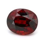 Oranje, Rood Granaat  - 5.48 ct - Antwerp Laboratory for