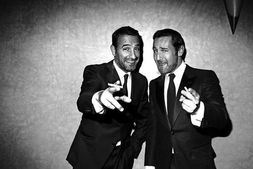 Ben Dauchez - Jean Dujardin et Gilles Lelouche, Antiek en Kunst, Kunst | Schilderijen | Modern